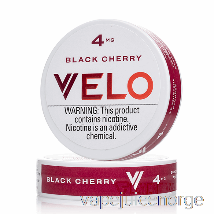 Vape Juice Velo Nikotinposer - Svart Kirsebær 4mg